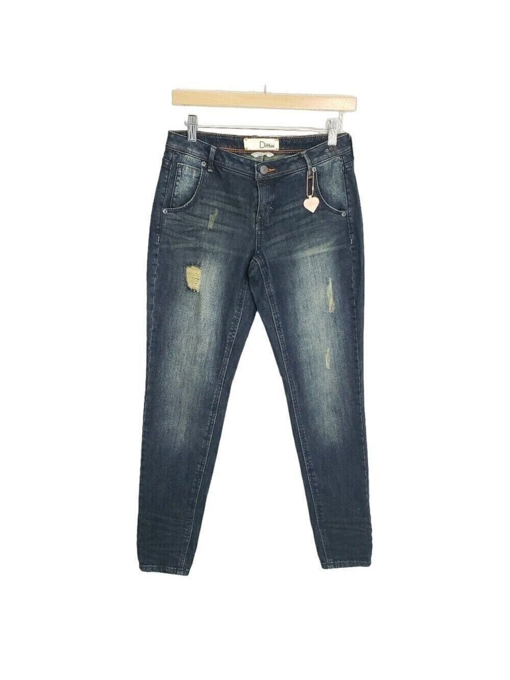 Dittos Women's Boyfriend Crop Low Rise Jeans Size 24